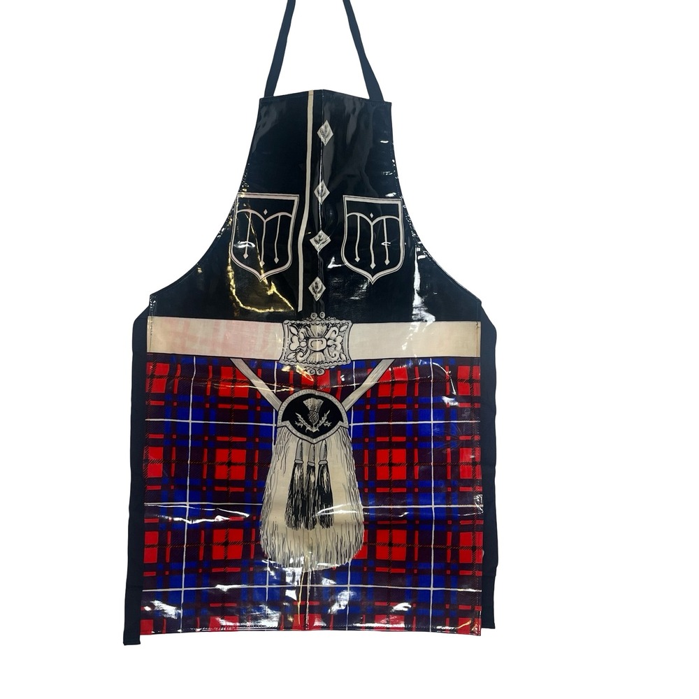 Glen Appin of Scotland Novelty Kilt Graphic PVC Apron One Size Multicolor UK